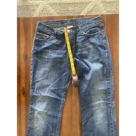 Lucky Brand Dungarees Mid Rise Flare Reg Length Medium Wash Jeans Size 30 - Picture 11 of 12